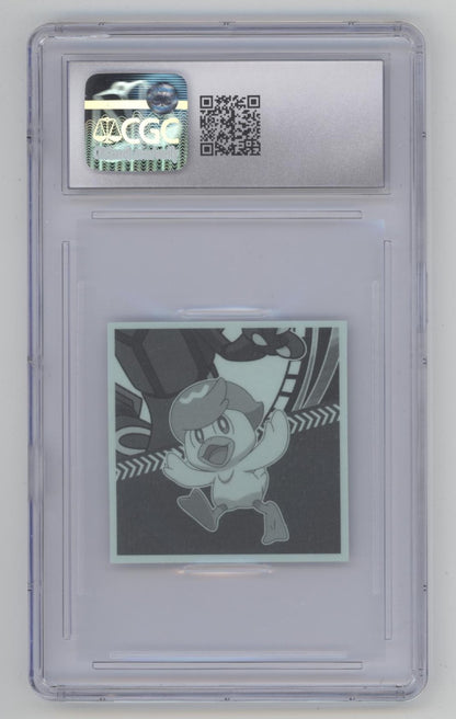 Black Rayquaza & Liko & Roy Pokemon Horizons Stickers Lotte #24 CGC 10