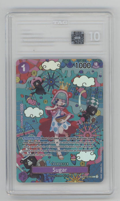 Sugar One Piece Card Game The Azure Sea's Sever Special Alt Art #065 TAG 10