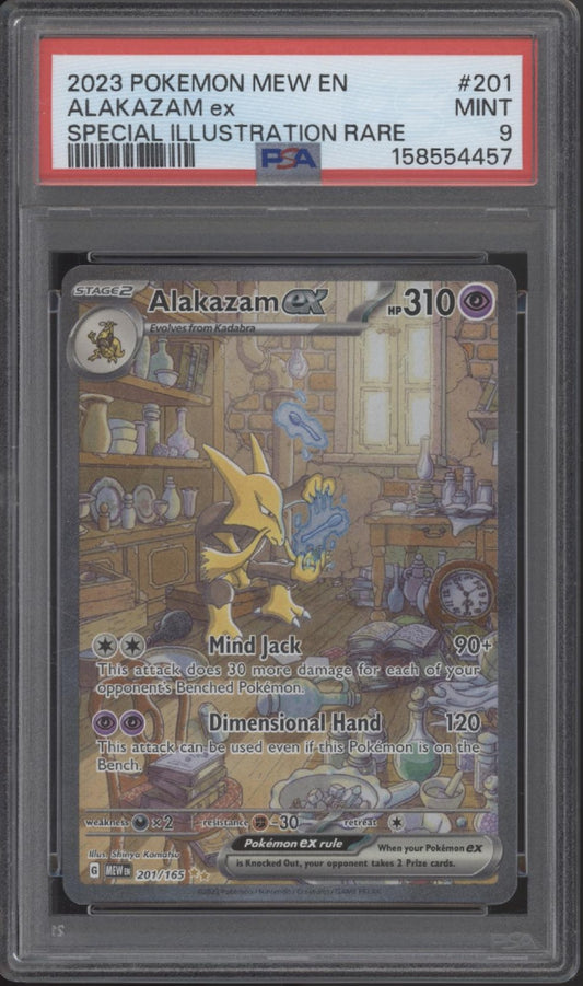 Alakazam ex Pokemon 151 Special Illustration Rare #201 PSA 9 #2
