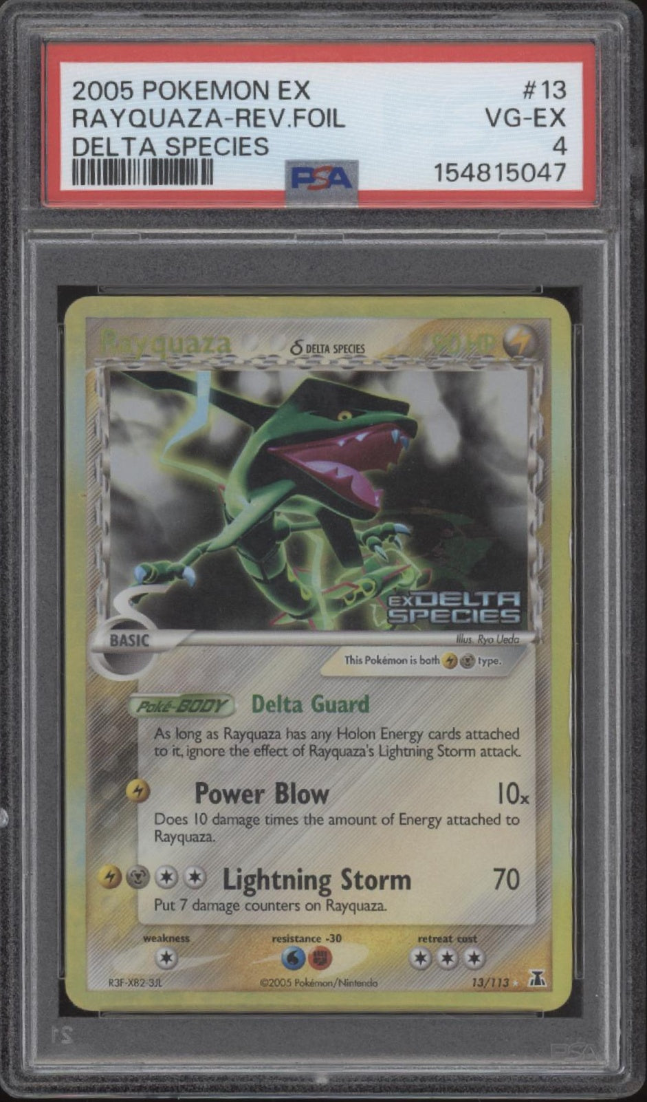 Rayquaza Pokemon Delta Species Reverse Foil #13 PSA 4、Collector Store LLC Gaming、kayou