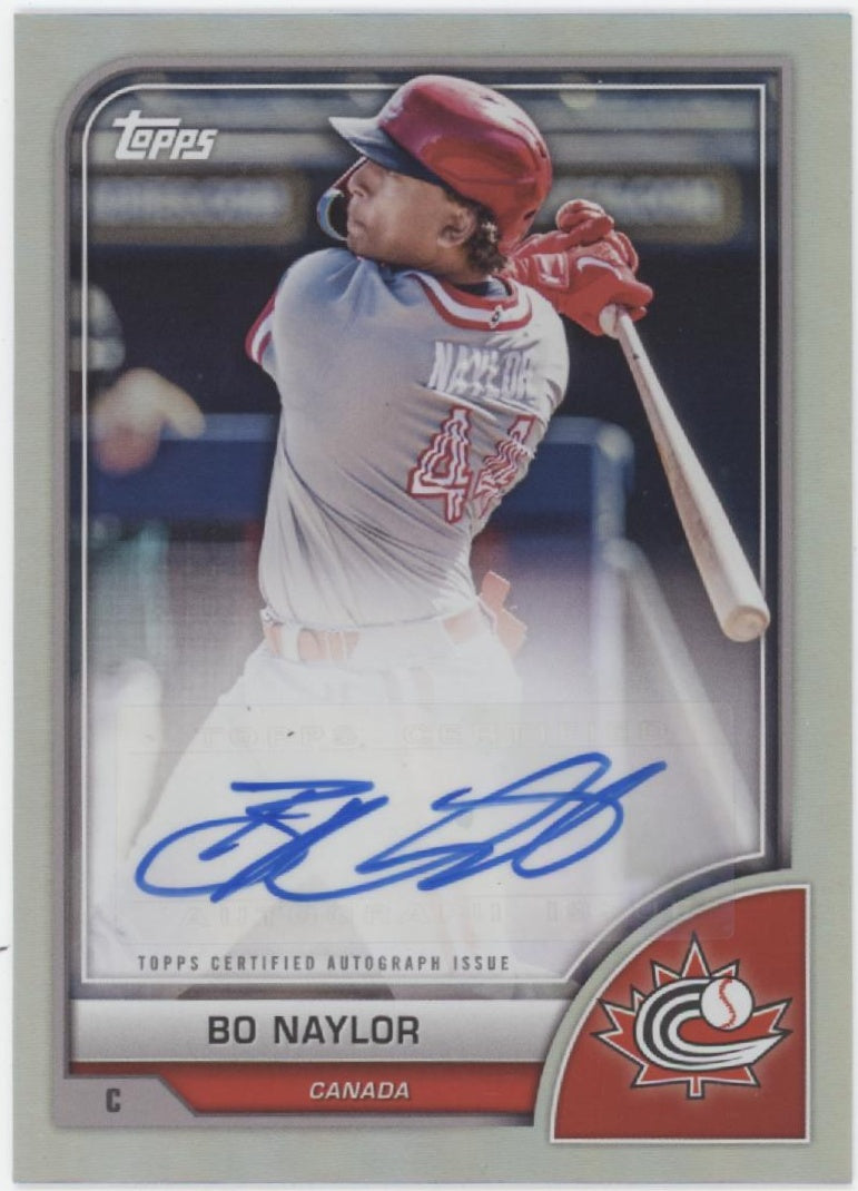 Bo Naylor 2023 Topps World Baseball Classic Foil Auto #AV-BN
