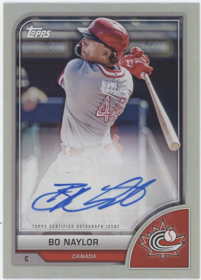 Bo Naylor 2023 Topps World Baseball Classic Foil Auto #AV-BN