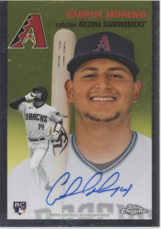 Gabriel Moreno 2023 Topps Chrome Platinum RC Auto #CPA-GMO
