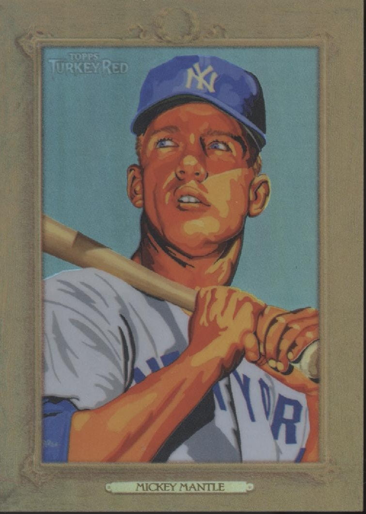 Mickey Mantle 2007 Topps Turkey Red Refractor 331/999 #117