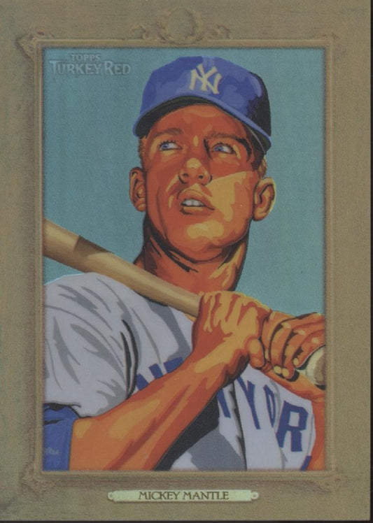 Mickey Mantle 2007 Topps Turkey Red Refractor 331/999 #117