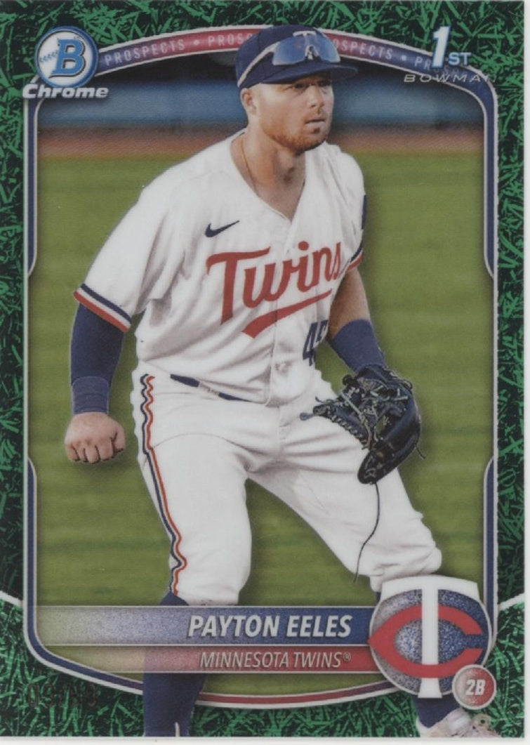 Payton Eeles 2025 Bowman Chrome Prospects Green Grass Refractor #BCP-78