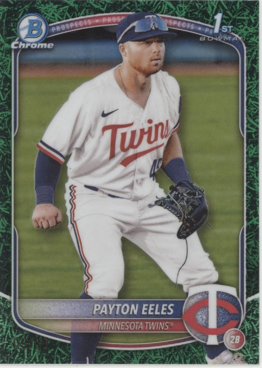 Payton Eeles 2025 Bowman Chrome Prospects Green Grass Refractor #BCP-78