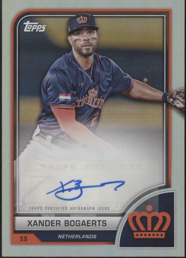 Xander Bogaerts 2023 Topps World Baseball Classic Foil Auto #AV-XB