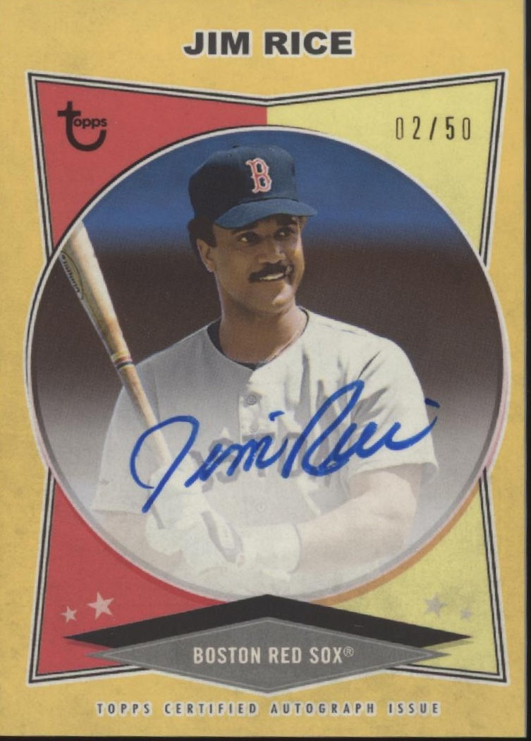 Jim Rice 2023 Topps Brooklyn Collection Auto 02/50 #AC-JRI