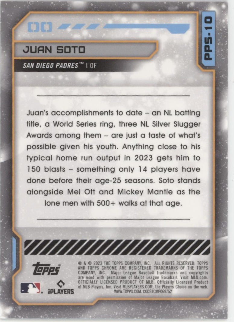 Juan Soto 2023 Topps Chrome Cosmic Planetary Pursuit The Sun #PPS-10 #2