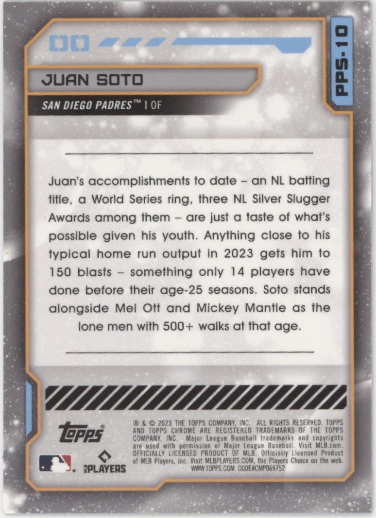 Juan Soto 2023 Topps Chrome Cosmic Planetary Pursuit The Sun #PPS-10 #3