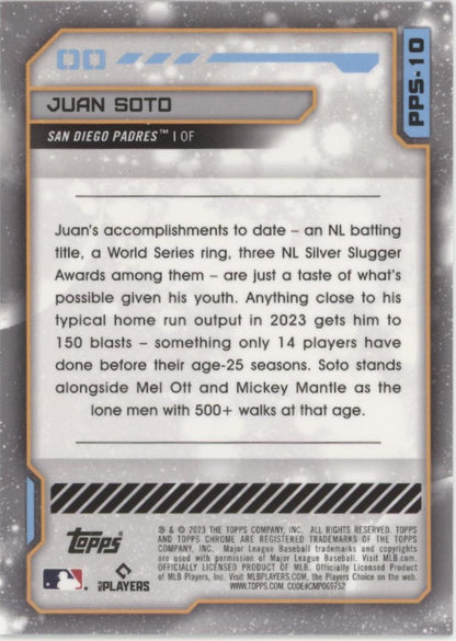 Juan Soto 2023 Topps Chrome Cosmic Planetary Pursuit The Sun #PPS-10 #4