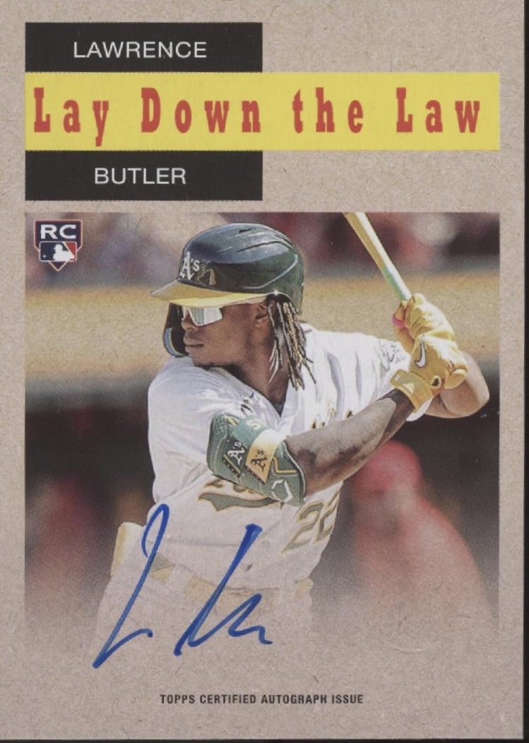 Lawrence Butler 2024 Topps Archives '58 TV Westerns Lay Down the Law RC Auto