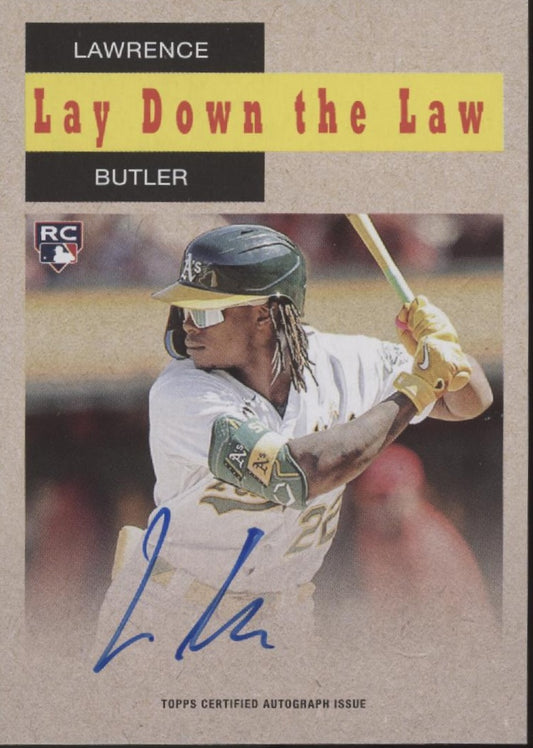 Lawrence Butler 2024 Topps Archives '58 TV Westerns Lay Down the Law RC Auto