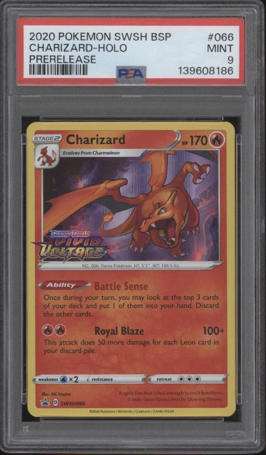 Charizard Pokemon Vivid Voltage Prerelease Holo #066 PSA 9