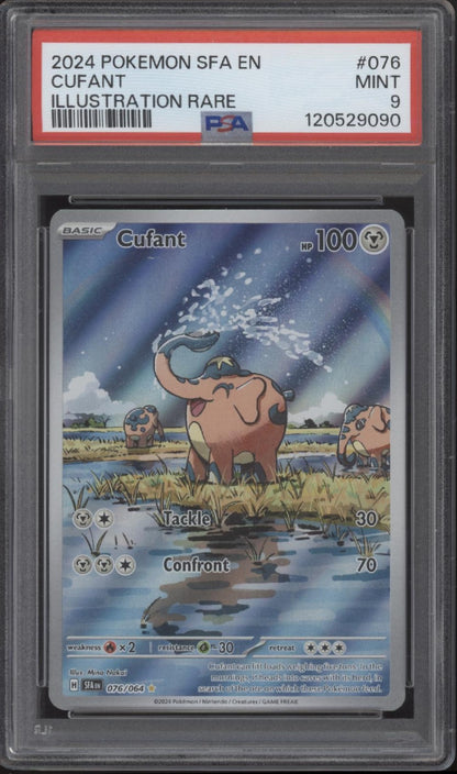Cufant Pokemon Shrouded Fable Illustration Rare #076 PSA 9