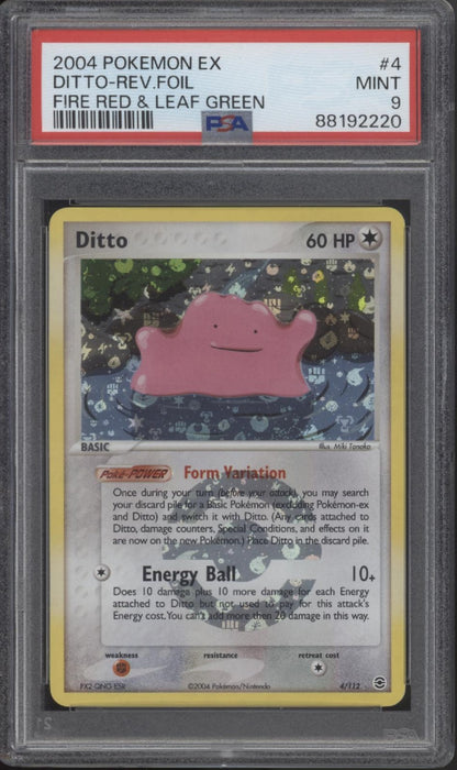 Ditto Pokemon Fire Red & Leaf Green Reverse Foil #4 PSA 9