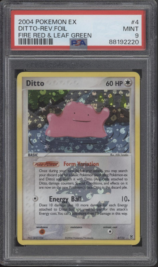 Ditto Pokemon Fire Red & Leaf Green Reverse Foil #4 PSA 9