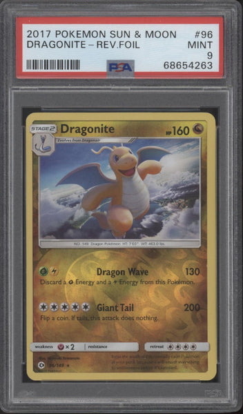 dragonite pokemon card sun and moon & Reverse Foil #96 PSA 9 [1] Wing Attack (70) Variants:The Ruinous Powers MTG Reverse Damage - Tenth Edition