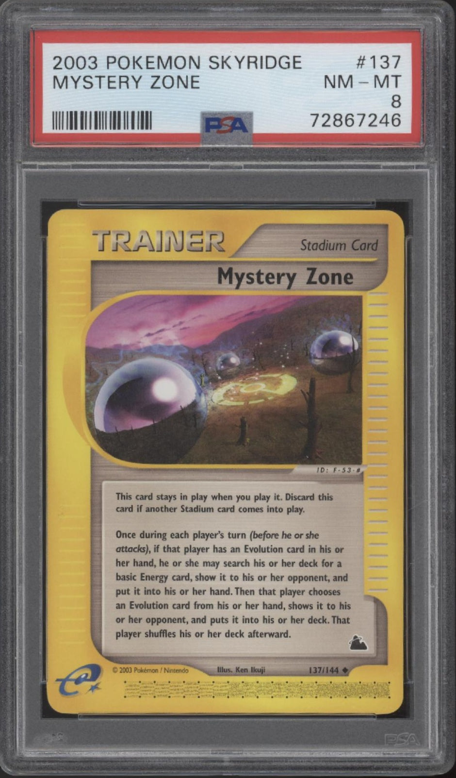 Mystery Zone Pokemon Skyridge #137 PSA 8