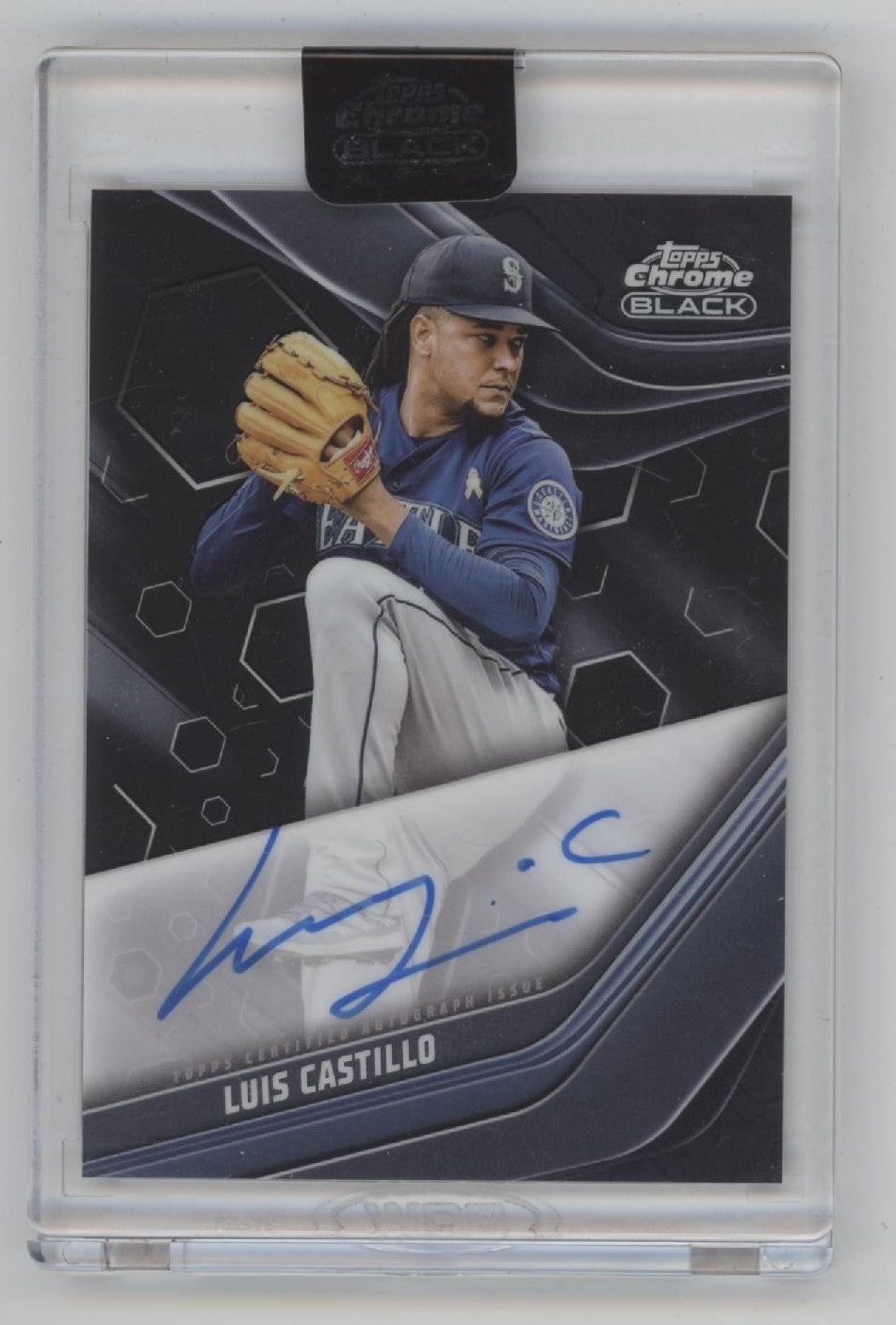 Luis Castillo 2023 Topps Chrome Black Auto #CBA-LC