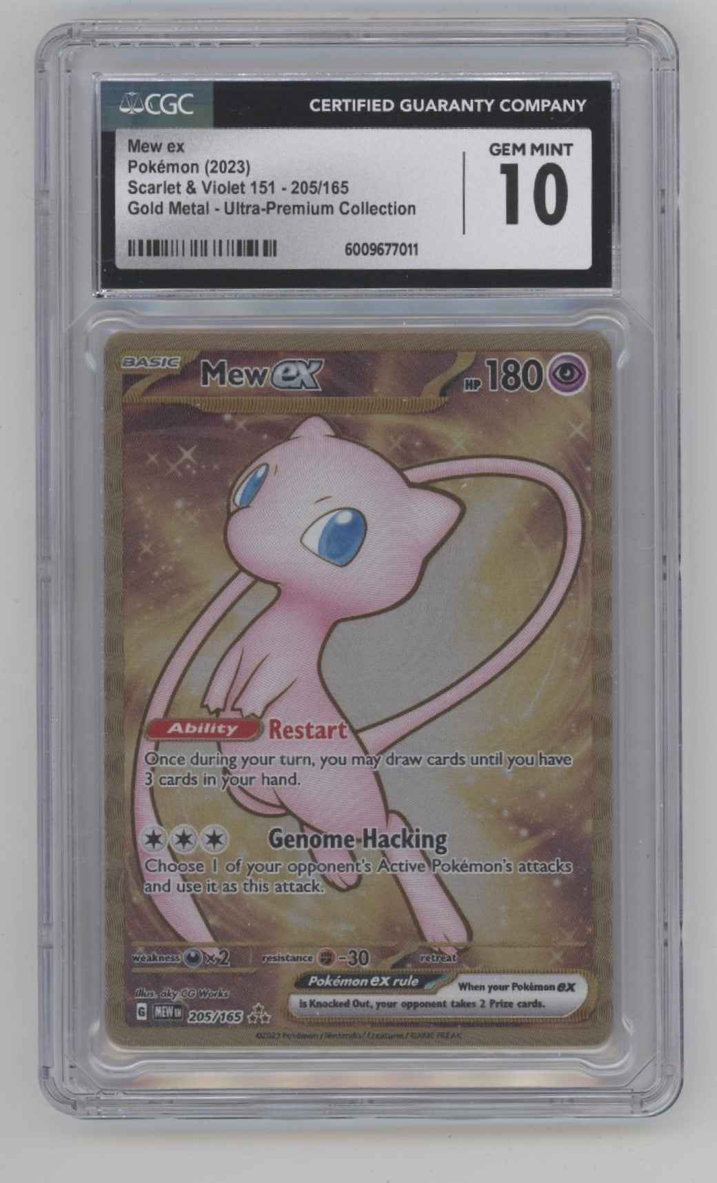 Mew ex Pokemon 151 Gold Metal Ultra Premium Collection #205 CGC 10、Collector Store LLC Gaming、kayou
