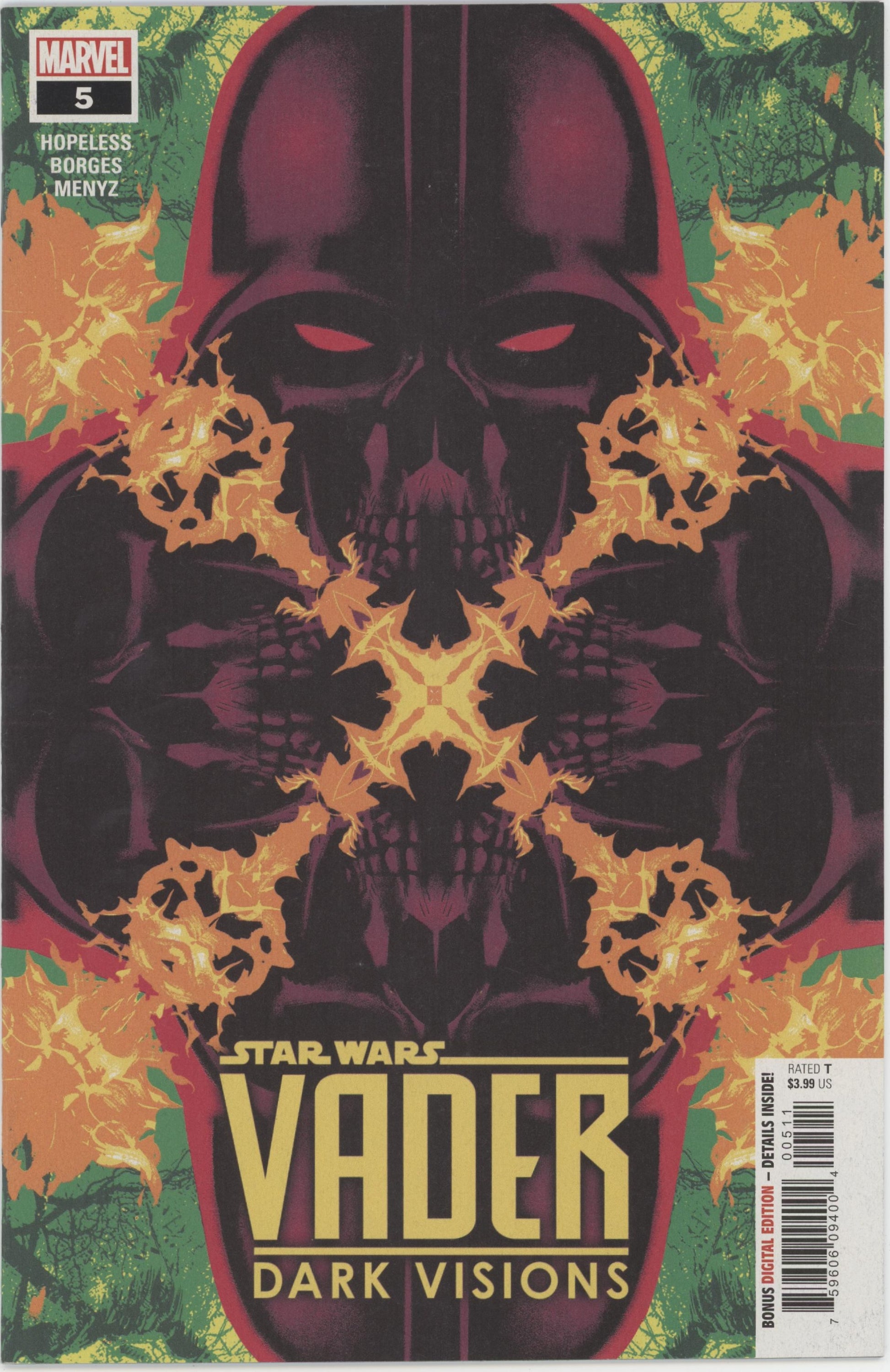 Star Wars Vader Dark Visions (2019 Marvel) #5A