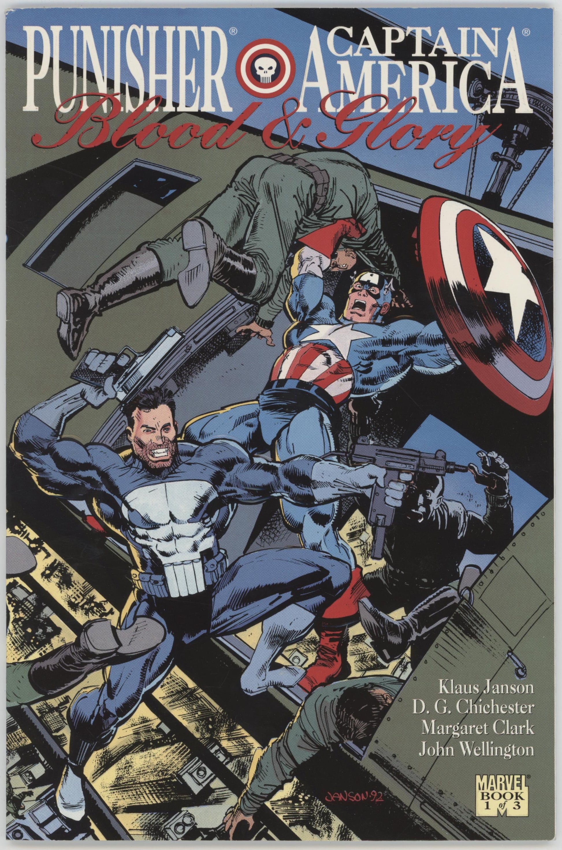The Punisher and Captain America Blood and Glory (1992 Marvel) #1