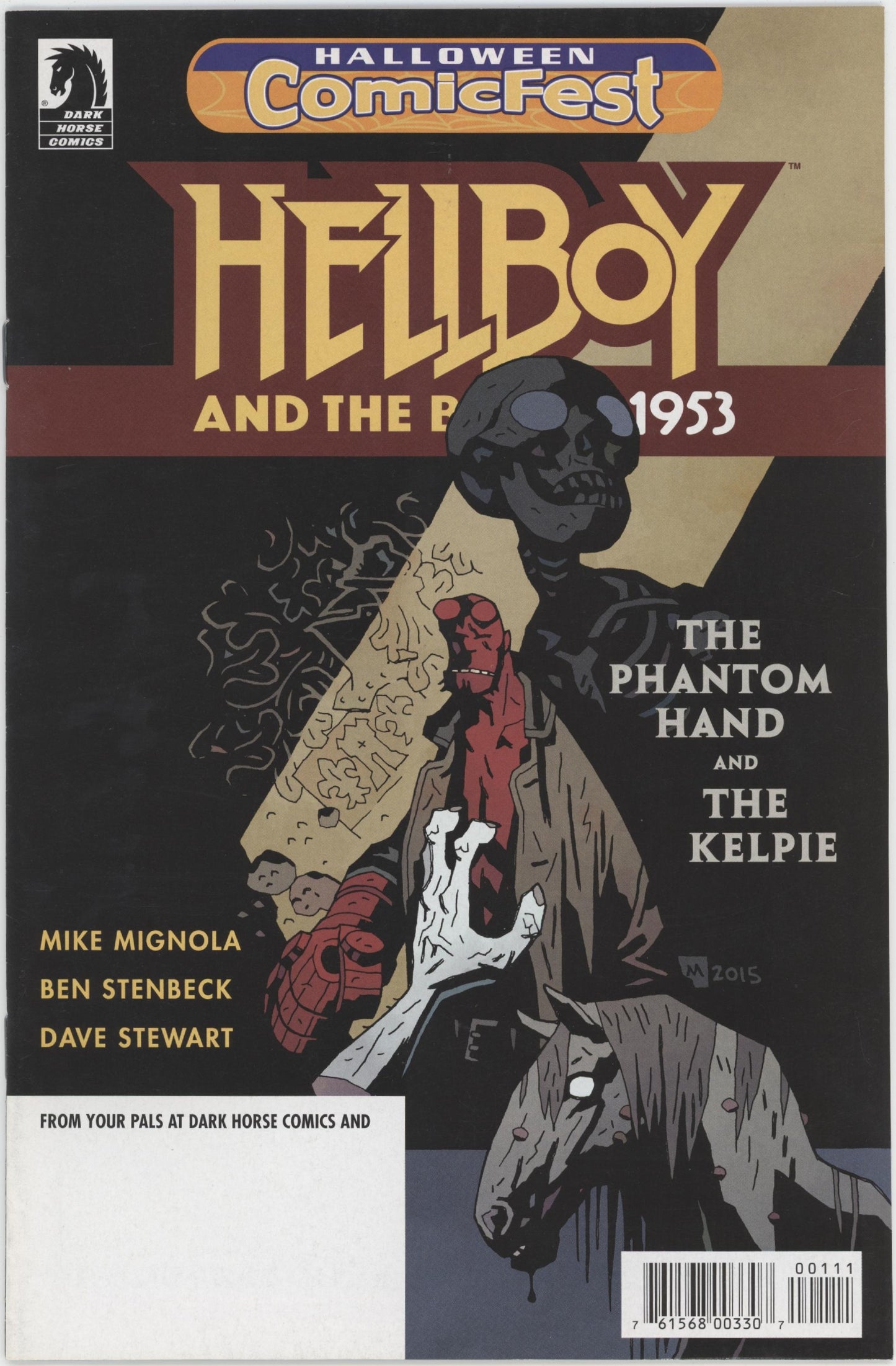 Hellboy and the B.P.R.D. 1953 Phantom Hand and Kelpie (2015 Dark Horse) #1