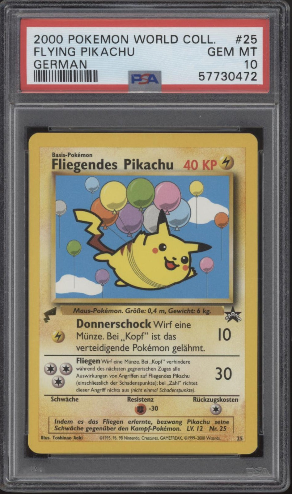 Flying Pikachu Pokemon World Collection German #25 PSA 10、Collector Store LLC Gaming、kayou