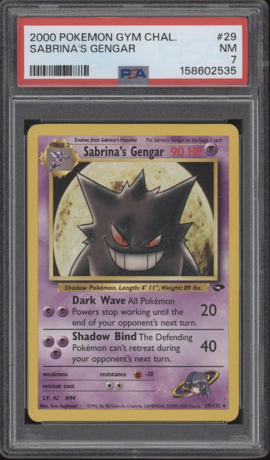 Sabrina's Gengar Pokemon Gym Challenge #29 PSA 7