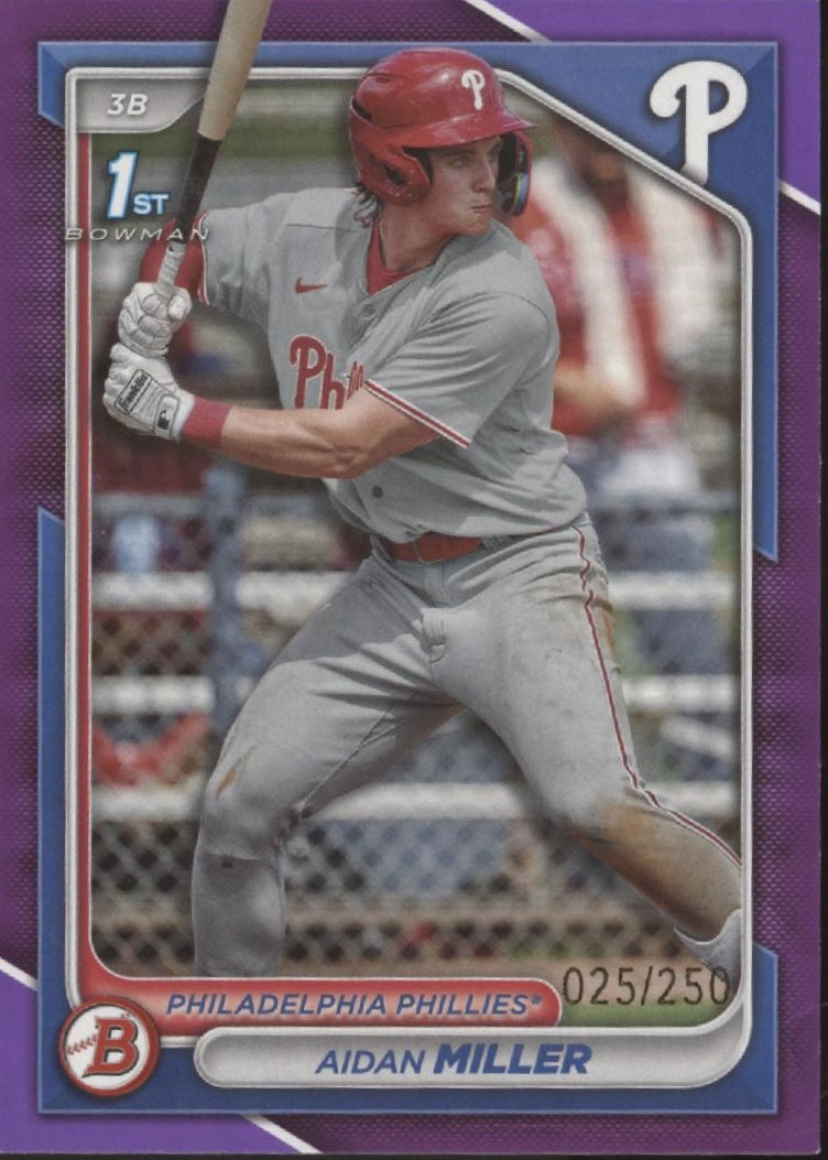 Aidan Miller 2024 Bowman Purple 025/250 #BP-27