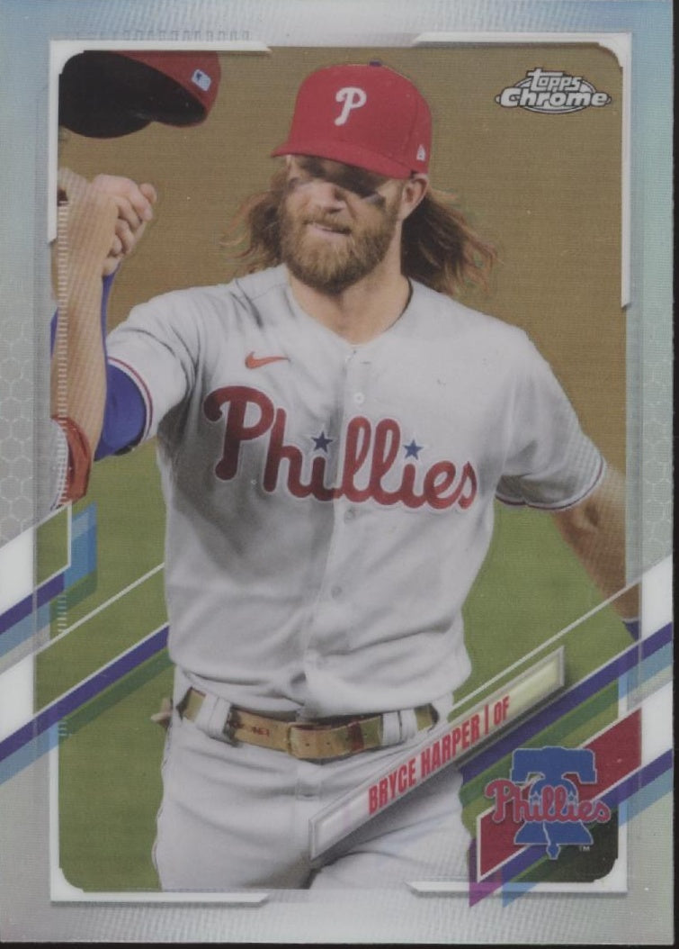 Bryce Harper 2021 Topps Chrome Refractor #134