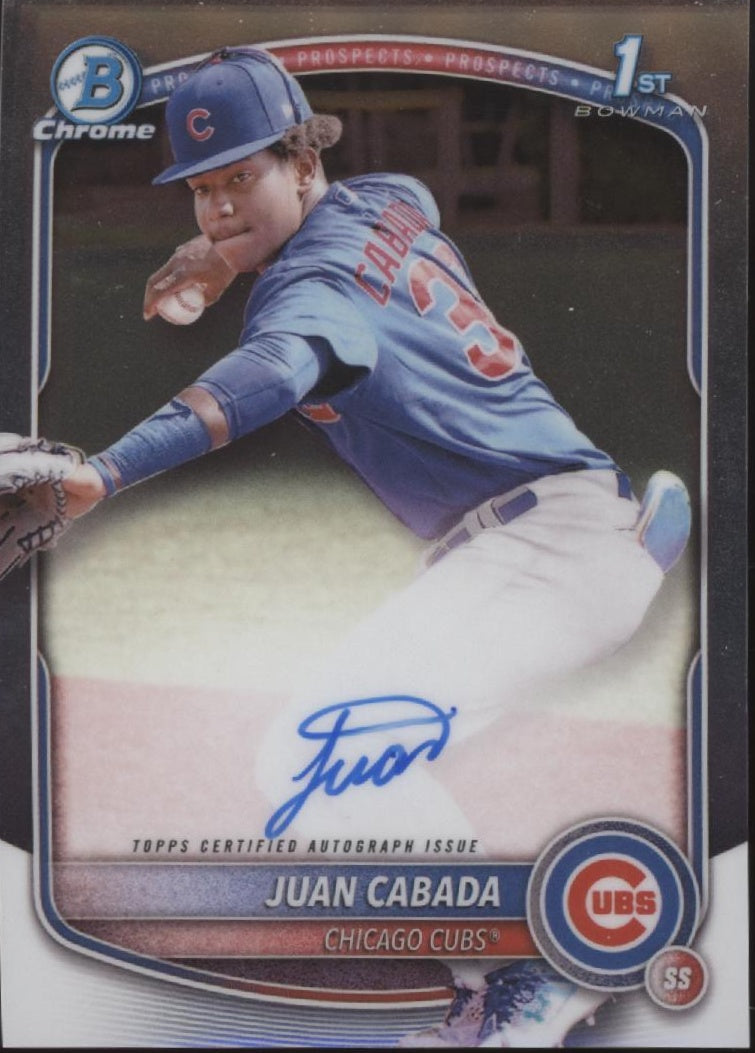 Juan Cabada 2025 Bowman Chrome Prospects Auto #CPA-JC
