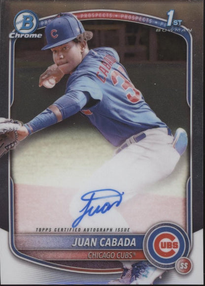 Juan Cabada 2025 Bowman Chrome Prospects Auto #CPA-JC