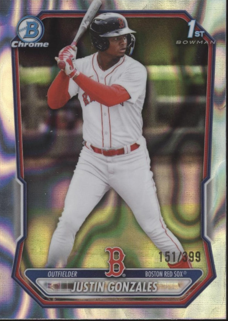 Justin Gonzales 2026 Bowman Chrome Lava Refractor 151/399 #BCP-141