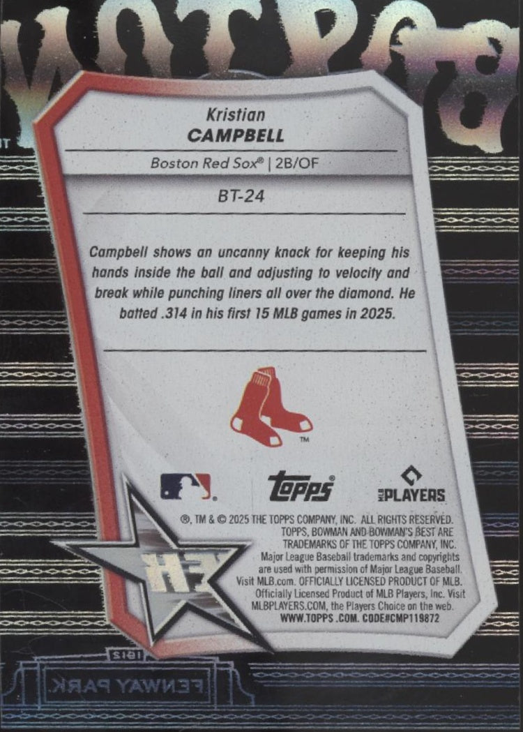 Kristian Campbell 2025 Bowman's Best Tek RC 79/99 #BT-24
