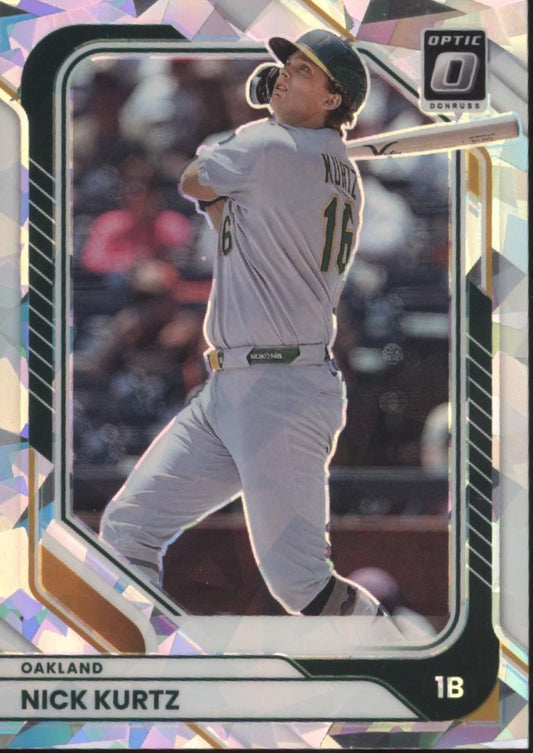Nick Kurtz 2026 Panini Donruss Cracked Ice Prizm 12/25 #77
