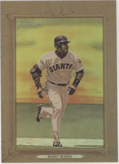 Barry Bonds 2007 Topps Turkey Red Refractor 087/999 #30