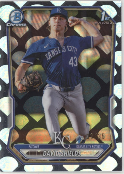 David Shields 2026 Bowman Chrome Logo Refractor 33/35 #BCP-11