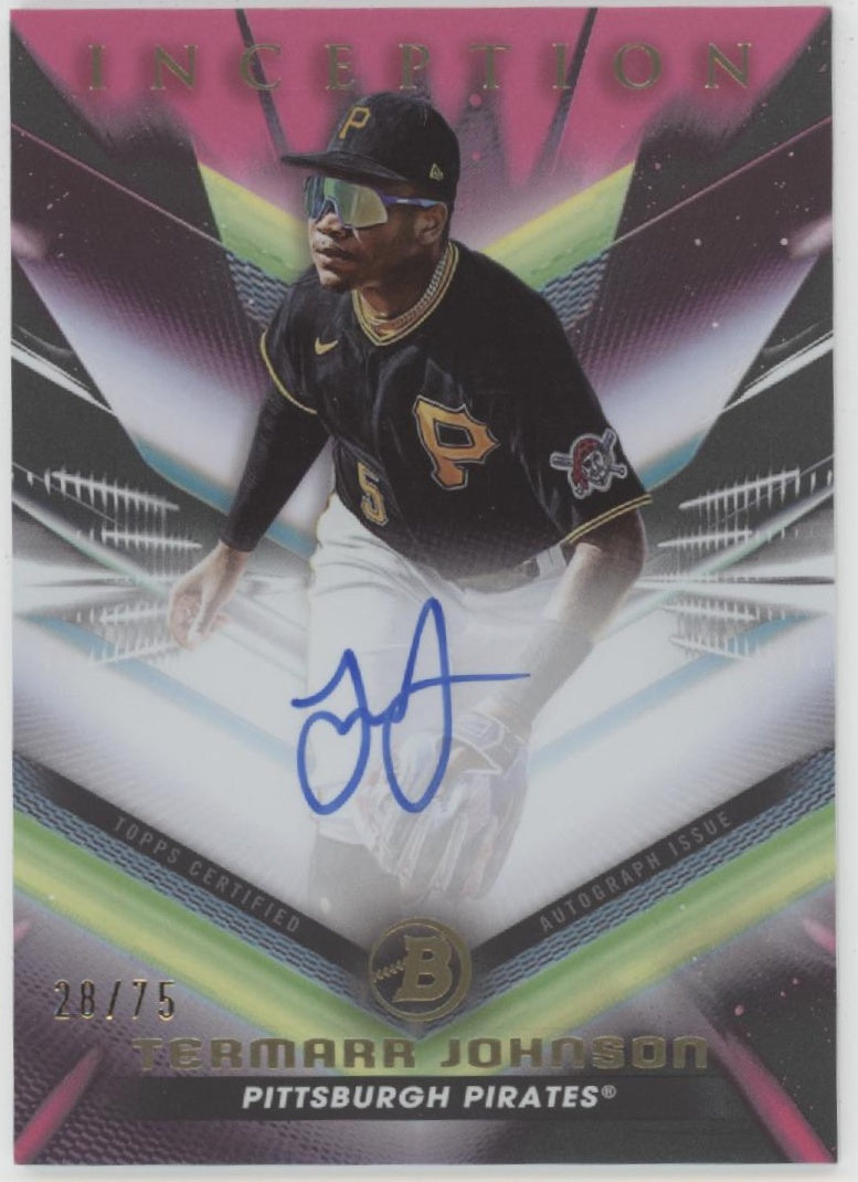 Termarr Johnson 2023 Bowman Inception Fuchsia Auto 28/75 #BPA-TJ