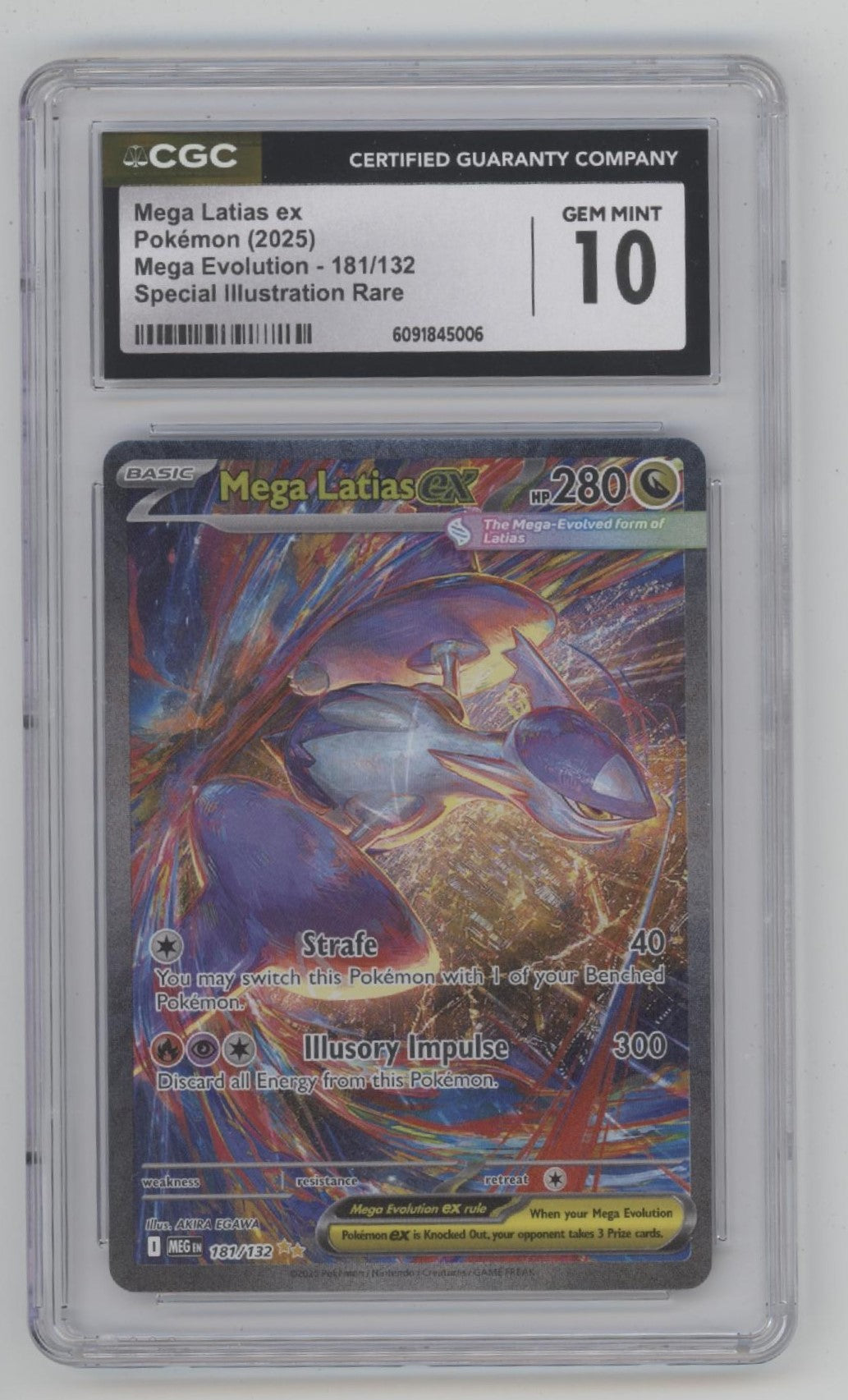 Mega Latias ex Pokemon Mega Evolution Special Illustration Rare #181 CGC 10