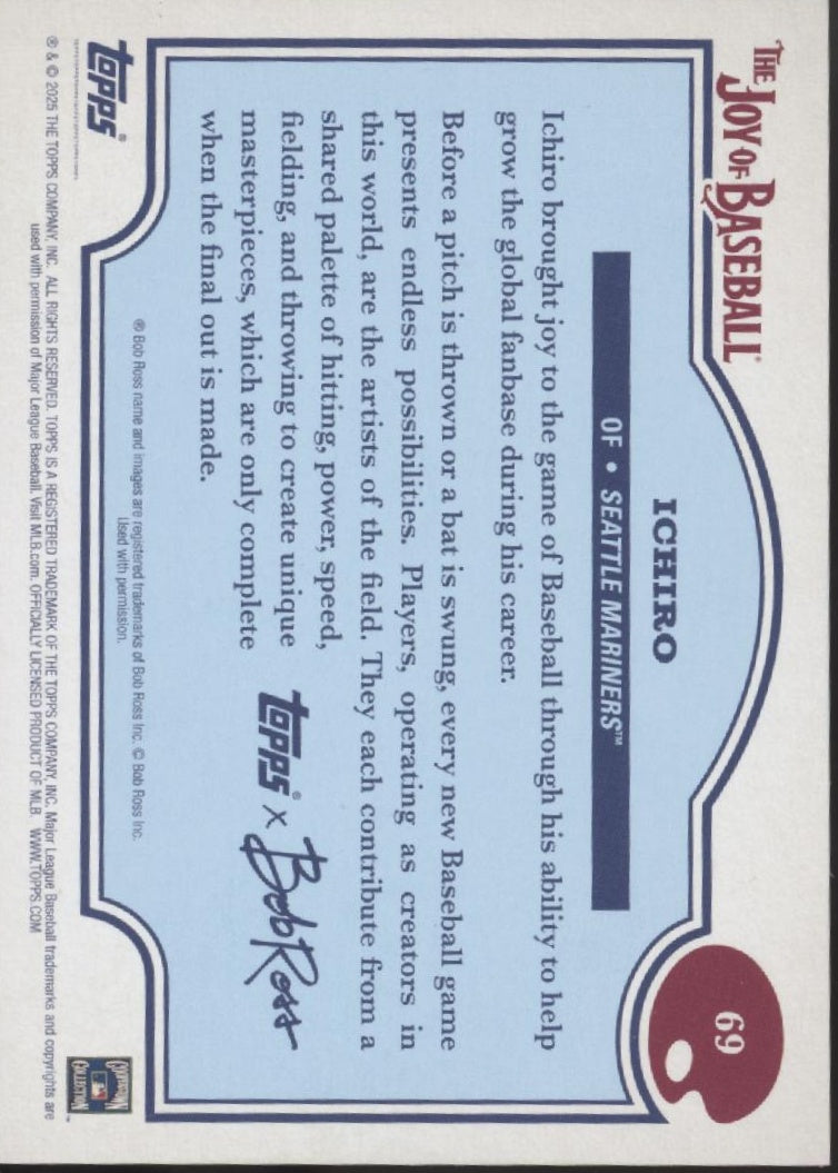 Ichiro Suzuki 2025 Topps x Bob Ross The Joys of Baseball 07/10 #69、Collector Store LLC、kayou