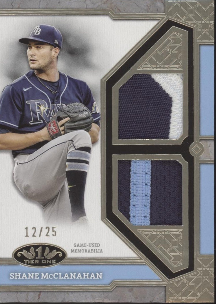 Shane McClanahan 2024 Topps Tier One Swatch 12/25 #T1R-SM