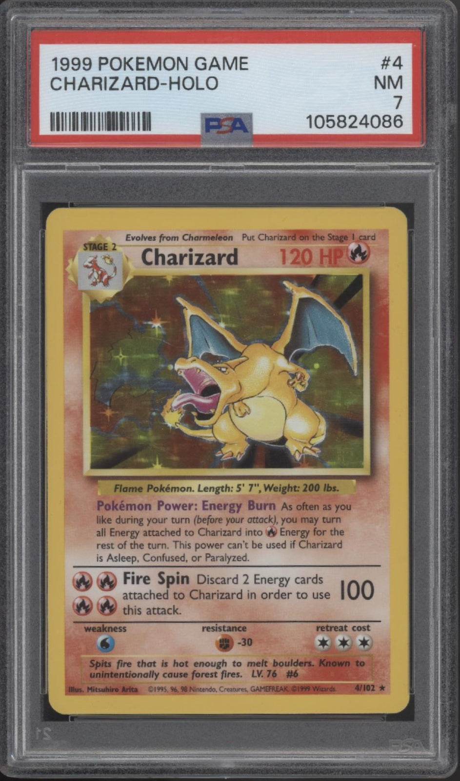 Charizard Pokemon Base Set Holo #4 PSA 7、Collector Store LLC Gaming、kayou