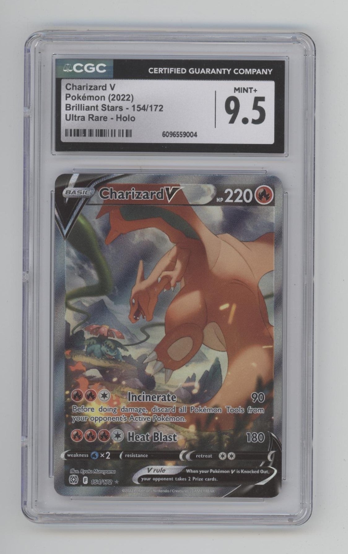 Charizard V Pokemon Brilliant Stars Ultra Rare Holo #154 CGC 9.5、Collector Store LLC Gaming、kayou