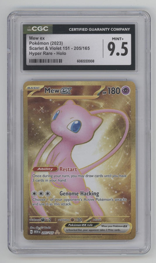 Mew ex Pokemon 151 Hyper Rare Holo #205 CGC 9.5