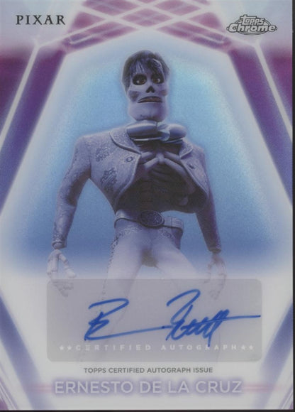 Benjamin Bratt as Ernesto De La Cruz 2026 Topps Chrome Disney Neon Auto #CNA-BBR