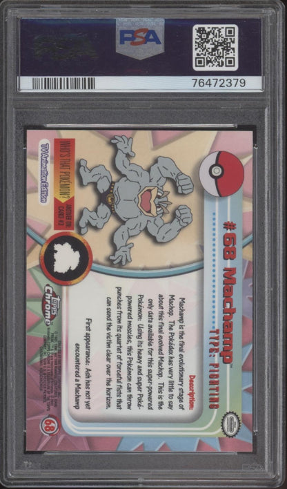 Machamp Topps Chrome Pokemon #68 PSA 9