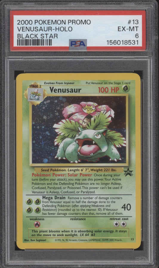 Venusaur Pokemon Black Star Promo Holo #13 PSA 6